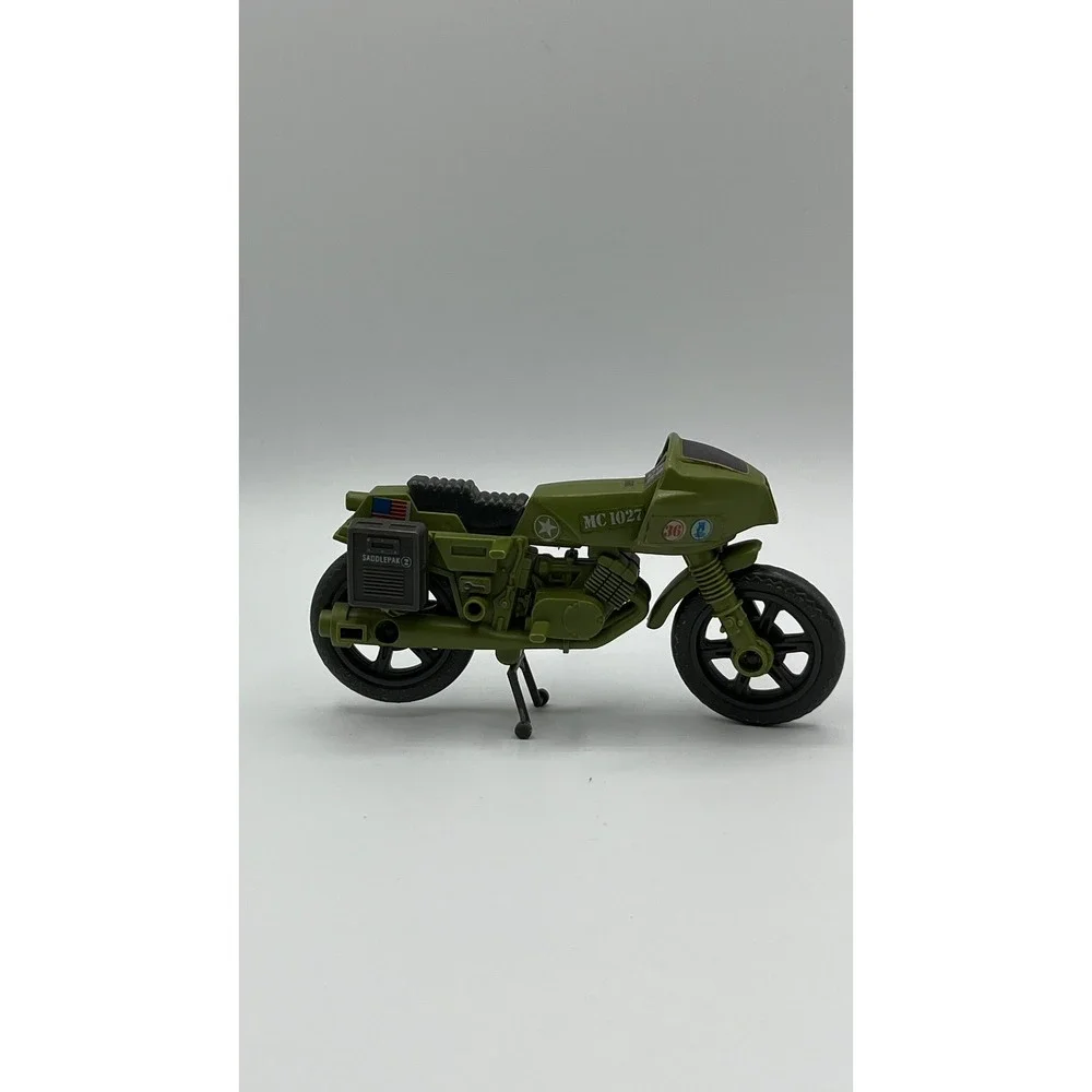 Vintage 1982 GI Joe RAM Cycle Rapid Fire Motorcycle Military Vehicle Olive Drab